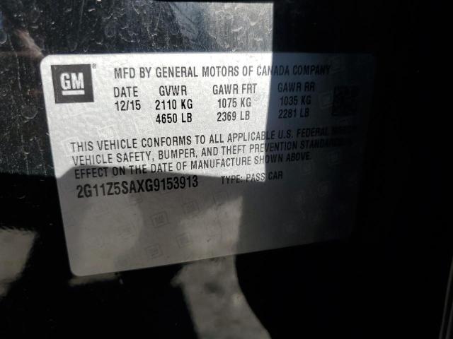2016 CHEVROLET IMPALA LS 2G11Z5SAXG9153913