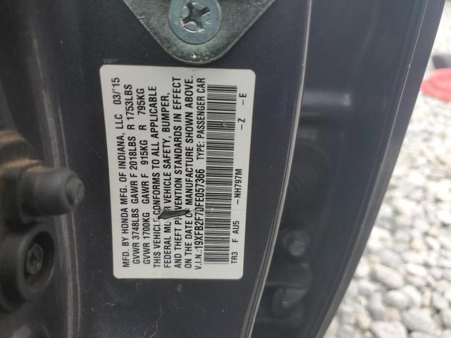 2015 HONDA CIVIC SE 19XFB2F70FE057366