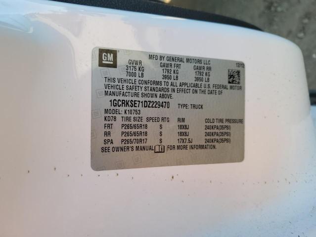 VIN 1GCRKSE71DZ229470 2013 CHEVROLET ALL MODELS no.12