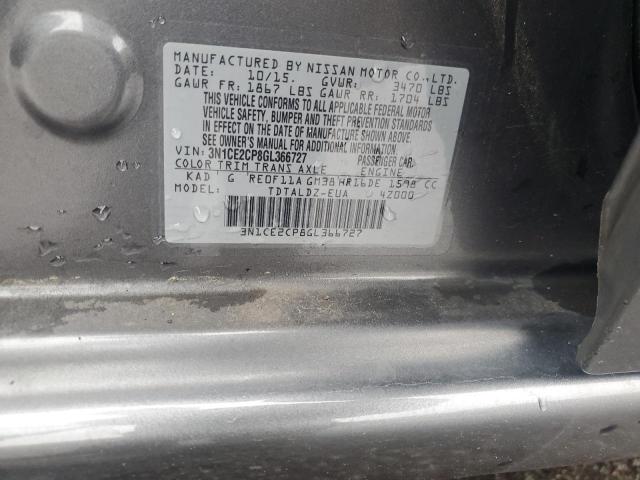 2016 NISSAN VERSA NOTE - 3N1CE2CP8GL366727