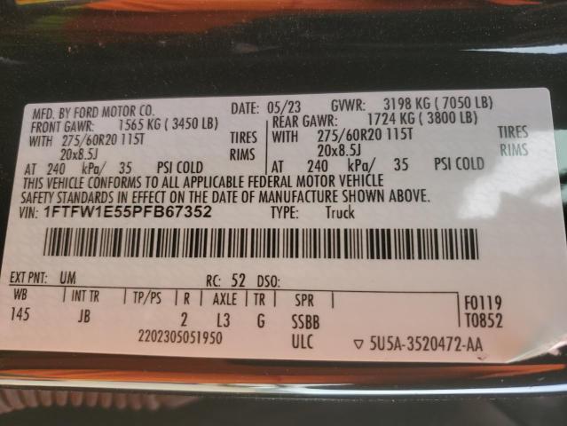 2023 FORD F150 SUPER - 1FTFW1E55PFB67352