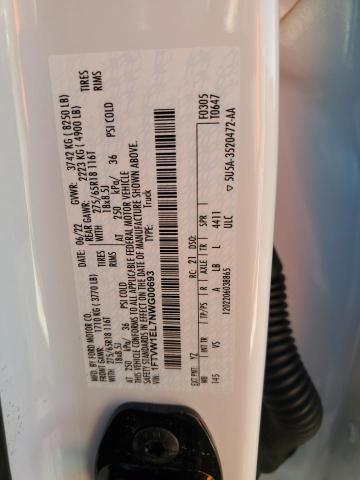 2022 FORD F150 LIGHT 1FTVW1EL7NWG00693