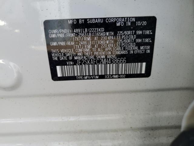 2021 SUBARU FORESTER P - JF2SKAFC2MH438666
