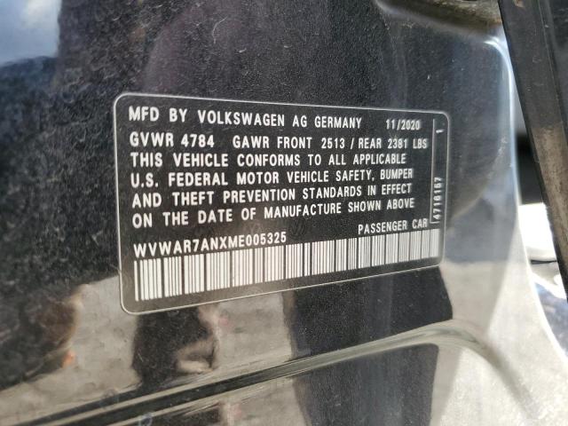 2021 VOLKSWAGEN ARTEON SE WVWAR7ANXME005325