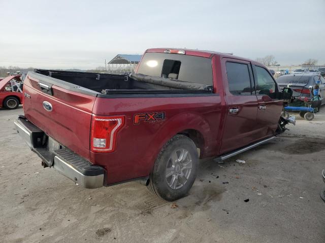 FORD F150 SUPER 2015 burgundy crew pic gas 1FTEW1EG6FKD42078 photo #4