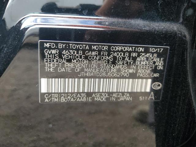 2018 LEXUS IS 300 - JTHBA1D28J5062790
