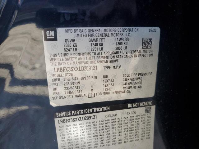 2020 BUICK ENVISION P LRBFX3SXXLD209131