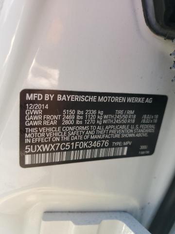 2015 BMW X3 XDRIVE3 - 5UXWX7C51F0K34676