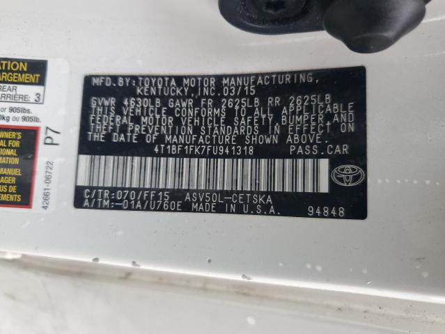 2015 TOYOTA CAMRY LE - 4T1BF1FK7FU941318