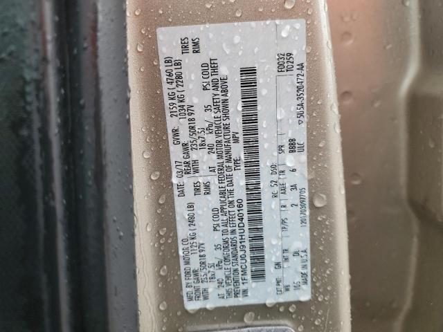 2017 FORD ESCAPE TIT - 1FMCU0J91HUD40160