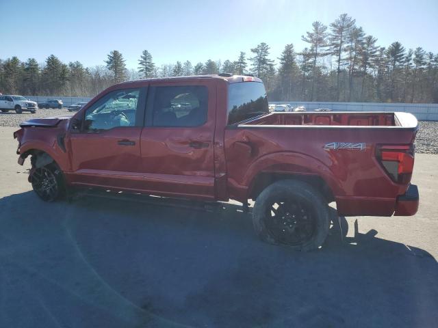 FORD F150 STX 2024 red  gas 1FTFW2L53RKE30697 photo #3