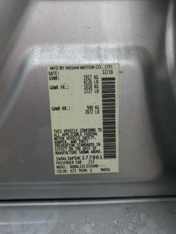 2017 NISSAN ALTIMA 2.5 - 1N4AL3AP1HC177861