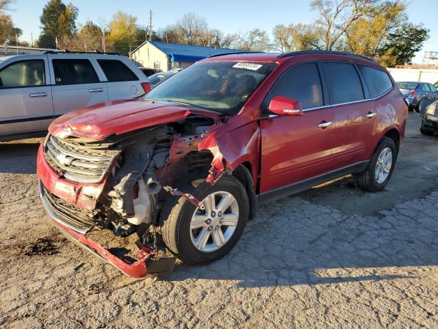 CHEVROLET TRAVERSE L 2014 red  gas 1GNKVGKD8EJ277247 photo #1