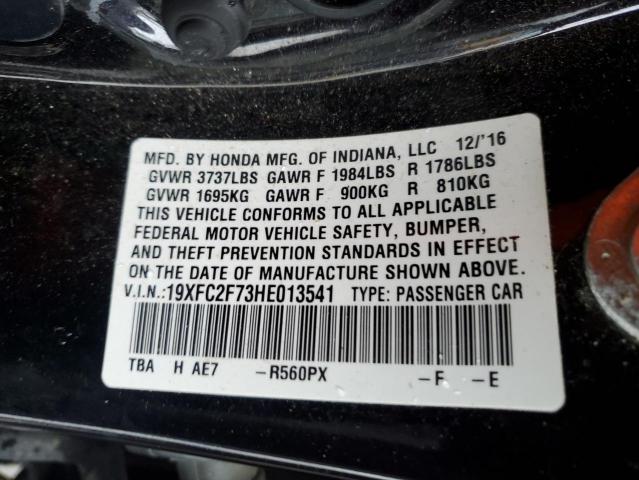 2017 HONDA CIVIC EX - 19XFC2F73HE013541