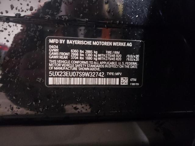 VIN 5UX23EU07S9W32742 2025 BMW X5 no.13