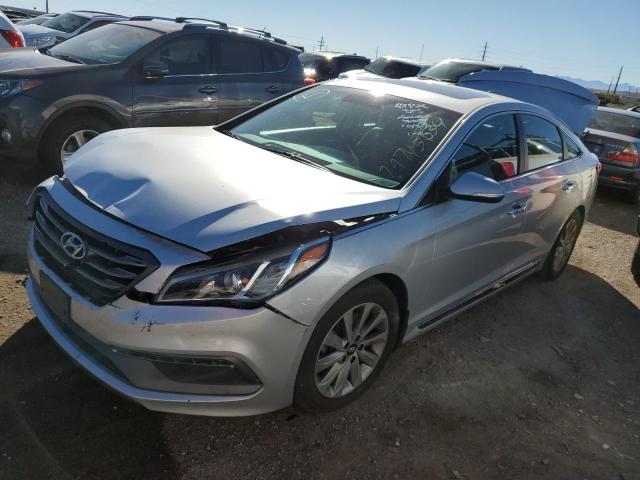 HYUNDAI SONATA SPO 2017 silver  gas 5NPE34AFXHH475905 photo #1