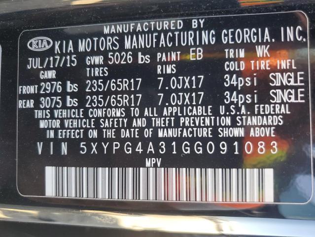 2016 KIA SORENTO LX - 5XYPG4A31GG091083