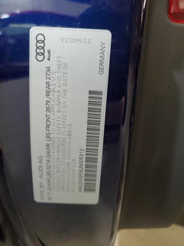 2018 AUDI S5 PRESTIG WAU24GF58JN005912