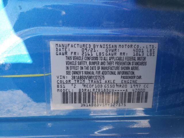 2021 NISSAN SENTRA SR - 3N1AB8DV5MY327575