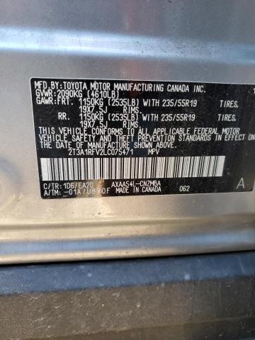 2020 TOYOTA RAV4 XLE P - 2T3A1RFV2LC075471