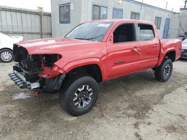 TOYOTA TACOMA DOU 2022 red  gas 3TMCZ5AN6NM531900 photo #1