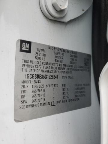 2016 CHEVROLET COLORADO - 1GCGSBE35G1228541