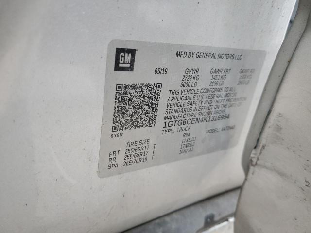 2019 GMC CANYON SLE - 1GTG6CEN4K1316954