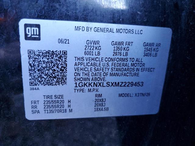 VIN 1GKKNXLSXMZ229453 2021 GMC ACADIA DEN no.13