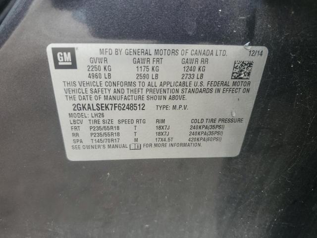 2015 GMC TERRAIN SL - 2GKALSEK7F6248512