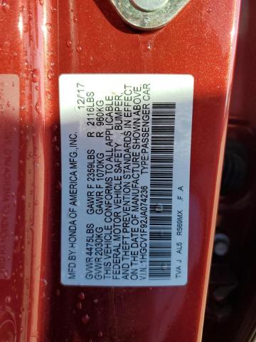 2018 HONDA ACCORD TOU - 1HGCV1F92JA074236
