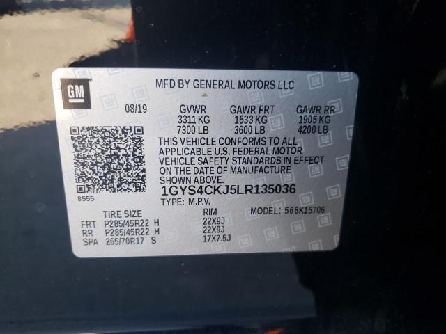 VIN 1GYS4CKJ5LR135036 2020 CADILLAC ESCALADE no.13