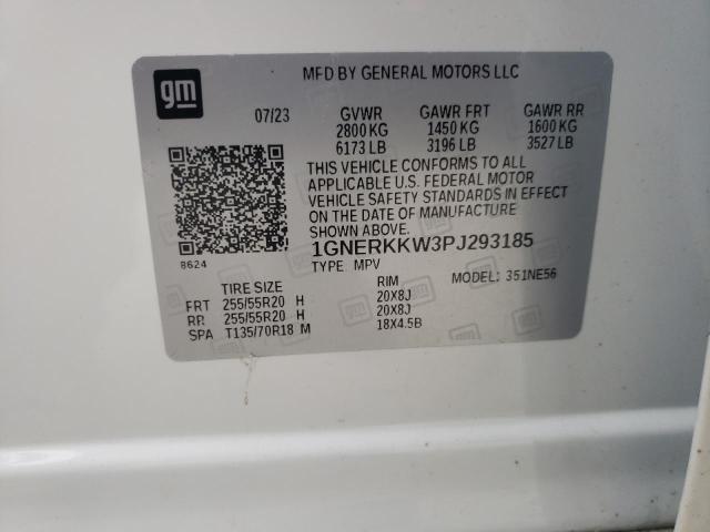 VIN 1GNERKKW3PJ293185 2023 CHEVROLET TRAVERSE no.13