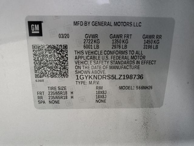 2020 CADILLAC XT5 PREMIU 1GYKNDRS5LZ198736