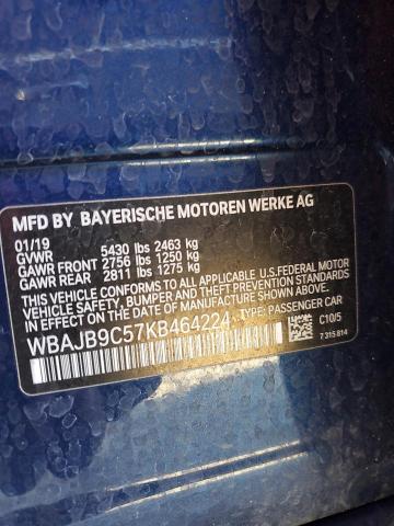 VIN WBAJB9C57KB464224 2019 BMW M5 no.13