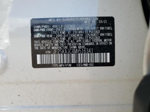 JF2SKAJC4MH516341 2021 SUBARU FORESTER