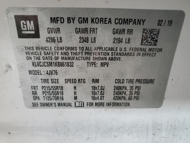 2019 BUICK ENCORE ESS - KL4CJCSM1KB861832
