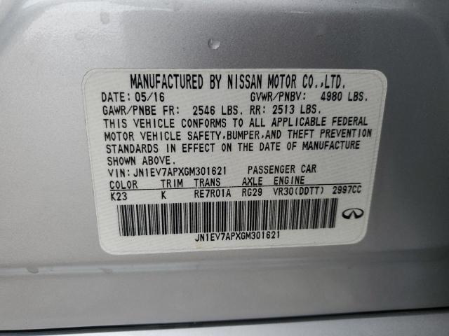 2016 INFINITI Q50 PREMIU - JN1EV7APXGM301621