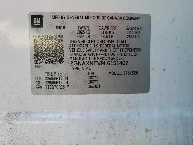 2020 CHEVROLET EQUINOX PR - 2GNAXNEV9L6151407