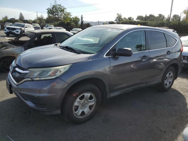 HONDA CR-V LX 2015 charcoal  gas 2HKRM3H3XFH557747 photo #1