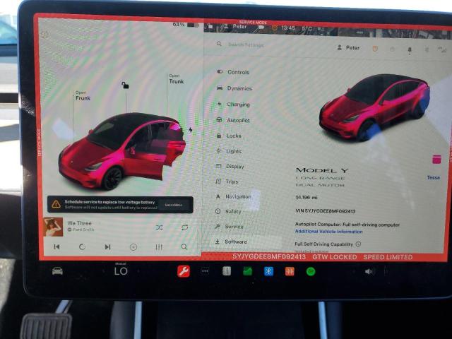 2021 TESLA MODEL Y - 5YJYGDEE8MF092413