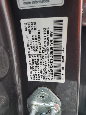 5J6RE3H37BL000226 2011 HONDA CRV