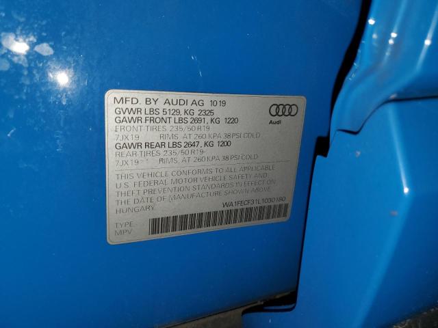 2020 AUDI Q3 PRESTIG WA1FECF31L1030180