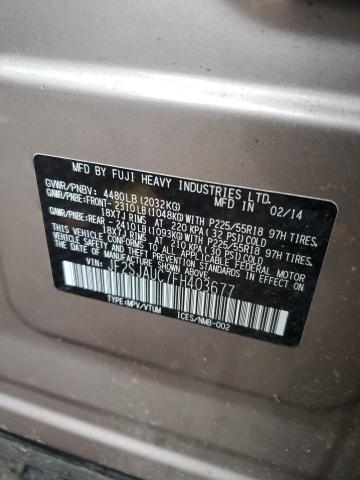 2015 SUBARU FORESTER 2 - JF2SJAUC7FH403677