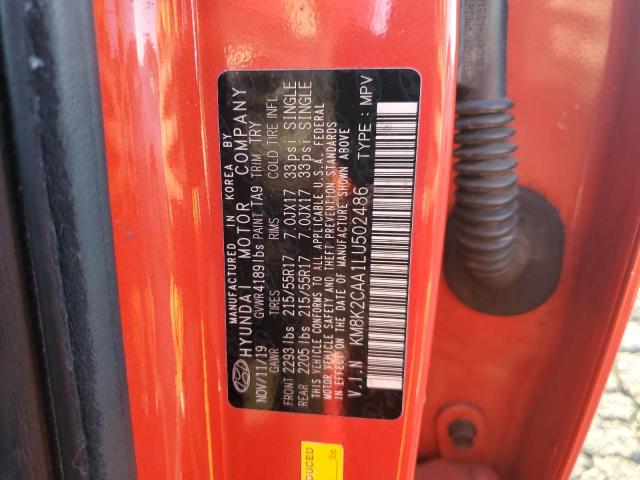 2020 HYUNDAI KONA SEL - KM8K2CAA1LU502486