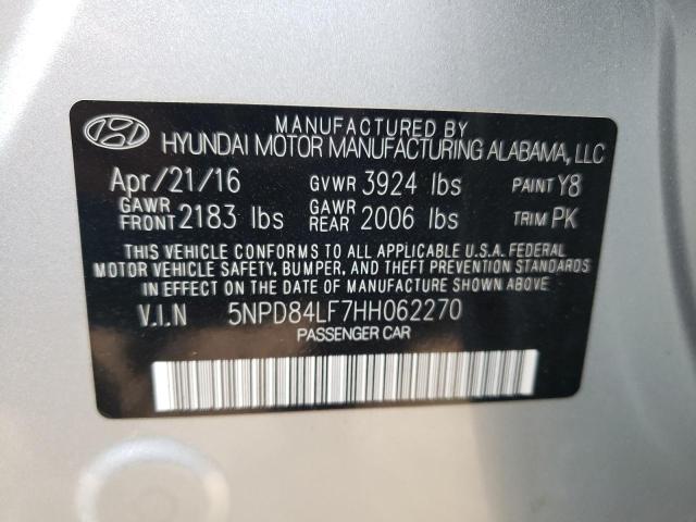 2017 HYUNDAI ELANTRA SE - 5NPD84LF7HH062270