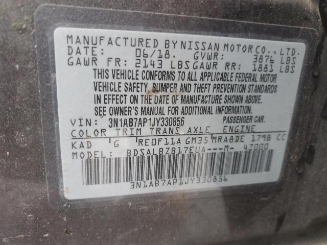 2018 NISSAN SENTRA S - 3N1AB7AP1JY330856