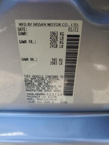 2021 NISSAN ALTIMA S - 1N4BL4BV6MN353714