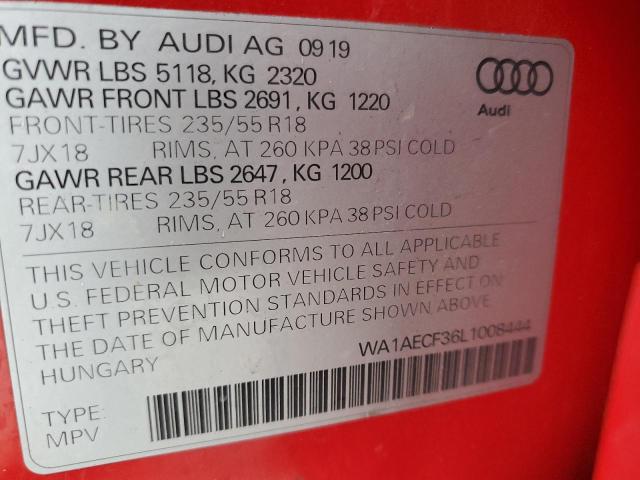 VIN WA1AECF36L1008444 2020 AUDI Q3 no.13