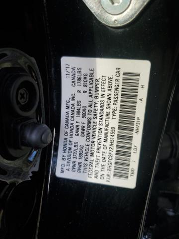 2018 HONDA CIVIC EX - 2HGFC2F72JH514559