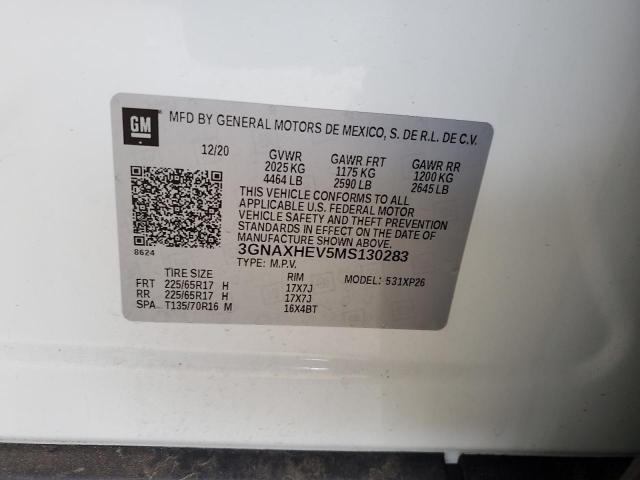 2021 CHEVROLET EQUINOX LS - 3GNAXHEV5MS130283